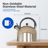 Stainless Steel Whistling Tea Kettle, 3.17 Quart, Teapot for Stove top with Wide Mouth - 4 of 4