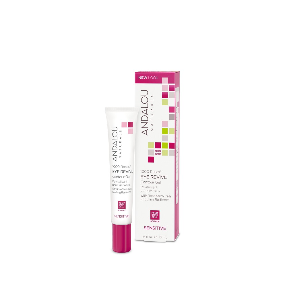 Photos - Cream / Lotion Andalou Naturals 1000 Roses Eye Revive Contour Gel - 0.6 Oz 