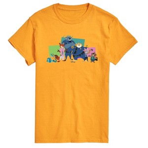 Men's - Zootopia - Nick, Judy, And Friends Short Sleeve Graphic T-Shirt - 1 of 4