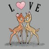 Men's Bambi Valentine's Day Bambi and Faline Love Sweatshirt - image 2 of 4