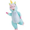 Joyfy Adult Halloween Inflatable Costume Unicorn Inflatable Blow Up Costume for Halloween Dress up Party-Bllue - 3 of 4