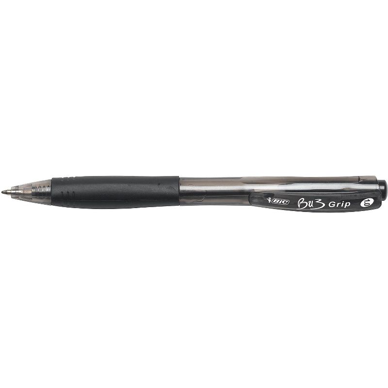 Bic BU3 Retractable Ballpoint Pen Bold 1.0mm Black Dozen BU311BK, 3 of 6