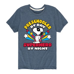 Boys' - Peanuts - Preschooler By Day Short Sleeve Graphic T-Shirt - 1 of 4