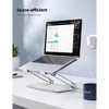 Attop Adjustable Laptop Stand, Portable Laptop Riser, Aluminum Laptop Stand for Desk Foldable Silver - 4 of 4