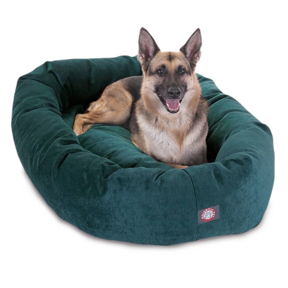 Photos - Bed & Furniture Majestic Pet Villa Bagel Dog Bed - Marine Green - Extra Large - XL 
