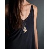 Acrylic Pendant Necklace Earrings – Long Statement Leaf Charm Necklace Tortoise Resin Palm Leaf Earrings Fashion Necklaces Earrings for Women - 3 of 4