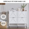 Garvee Shoe Cabinet with 4 Flip Drawer,Freestanding Shoe Storage Cabinet Organizer for Entryway,Dry & Wet Separation Shoe Organizer with Metal Legs - 2 of 4