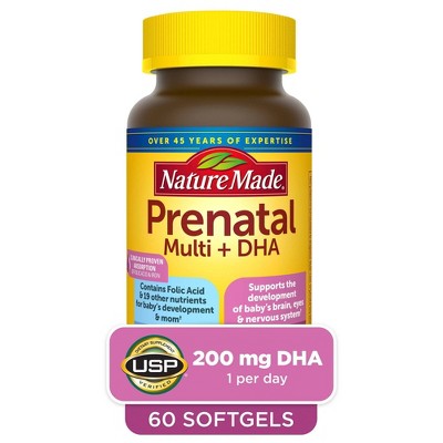 Nature Made Prenatal Multivitamin + 200 Mg Dha Softgels : Target