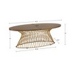 NicBex Modern 48" Oval Coffee Table with Metal Frame for Living Room and Office - 2 of 4