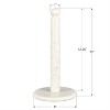 happimess Avery Modern Classic Metal with Non Slip Weighted Marble Base Paper Towel Holder - 4 of 4