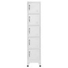 vidaXL Locker Cabinet Light Gray 15"x15.7"x70.9" Steel - 2 of 4