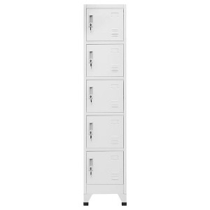 vidaXL Locker Cabinet Light Grey Steel Medium Locker Cabinet - 1 of 4