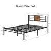 VECELO Twin/Full/Queen Platform Bed Frame with Steel Slat Support, Heavy Duty Bed Frame with Headboard, No Box Spring Needed/Easy Assembly - 3 of 4