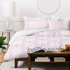 Deny Designs Full/Queen Marufemia Coquette pink bows Duvet and Pillow Sham Set: Abstract Pattern, 300 Thread Count - image 3 of 4