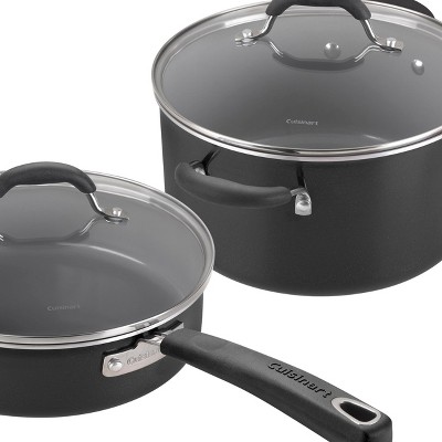 Cuisinart 11-Piece Black Non-Stick Aluminum Cookware Set