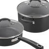 Cuisinart P59BC-11BK Aluminum Ceramic 11 Piece Cookware Set - Black