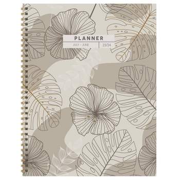 Sugar Paper Essentials 2024 Planner 11x9.5 Weekly/monthly Frosted Pink :  Target