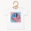 The Juniper Shop SmileyWorld Patriotic Checkered Lightning Toddler Short Sleeve Tee - 2 of 4