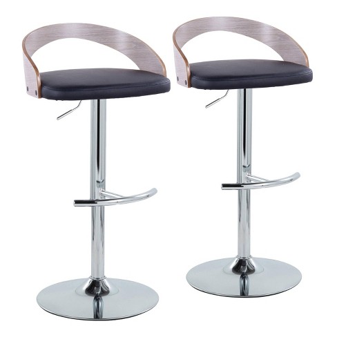 Set of 2 Grotto Adjustable Barstools - LumiSource - image 1 of 4