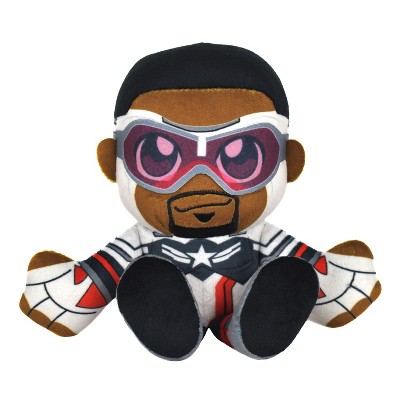 Bleacher Creatures Marvel Captain America (Sam Wilson) 8" Kuricha Sitting Plush- Soft Chibi Inspired Toy