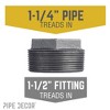 Pipe Decor 1 1/2 in. x 1 1/4 in. Black Bushing - 2 of 4