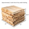 JCs Wildlife Cedar Kindling 1 Cubic Foot - Easy Light Fire Starter All Natural Cedar Sticks Firewood - 2 of 4