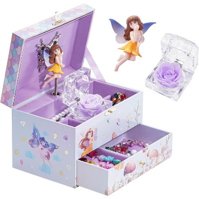 Children's Jewelry Box, Kids Jewelry Organizer with Unicorn for Little Girls, Jewelry Case Gift