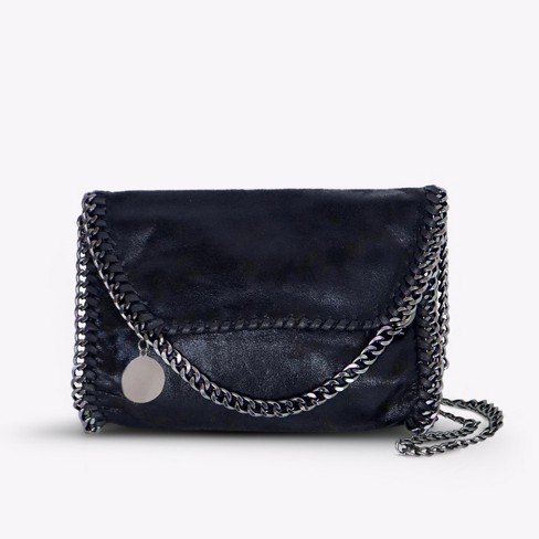 black crossbody bag with chain