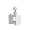 NicBex Modern Nightstand with Open Storage,Wood Bedside Table for Living Room Bedroom,Minimalist Design - 3 of 4
