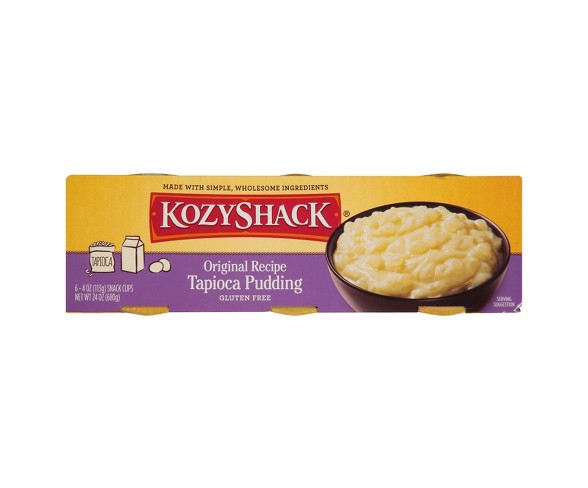 Kozy Shack Tapioca Pudding - 6pk/4oz Cups