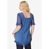 Roaman's Women's Plus Size Acid Wash Tunic - image 3 of 4