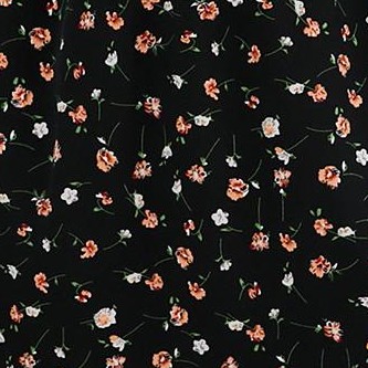 black flowers