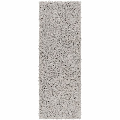 Hauteloom Siari Solid Medium Gray Shag Rug