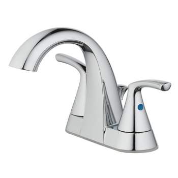 OakBrook Chrome Two-Handle Bathroom Sink Faucet 4 in. (Model No. 67603W-6101)