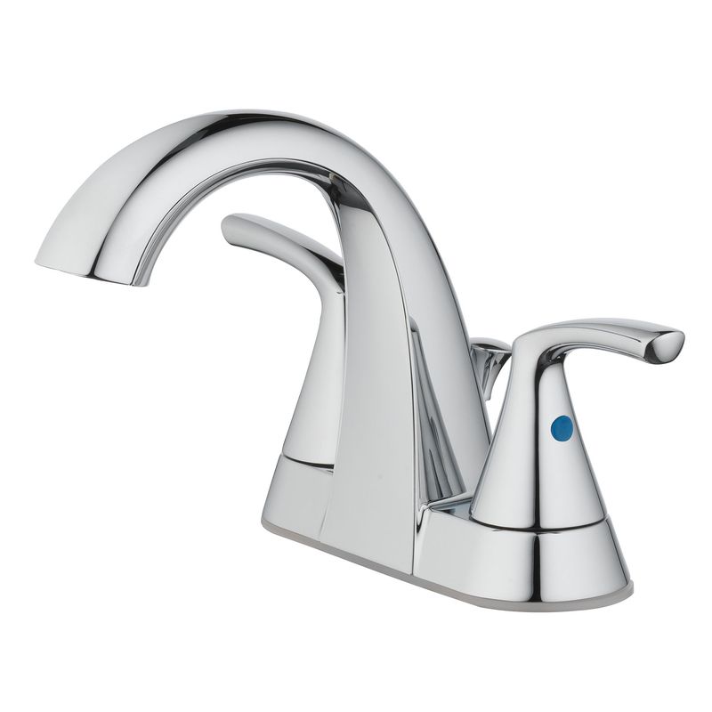 OakBrook Chrome Two-Handle Bathroom Sink Faucet 4 in. (Model No. 67603W-6101), 1 of 2