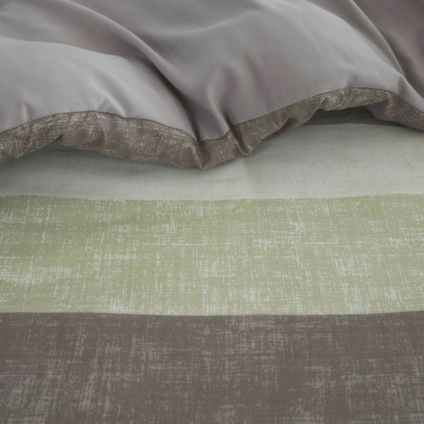 Комплект с одеялом Madison Park Twin Ryder Striped Comforter Set with Bed Sheet Green, цвет: Полосатый — фото 4