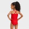 Toddler Girls' Star Printed Ruffle One Piece Swimsuit - Cat & Jack™ - 2 of 3