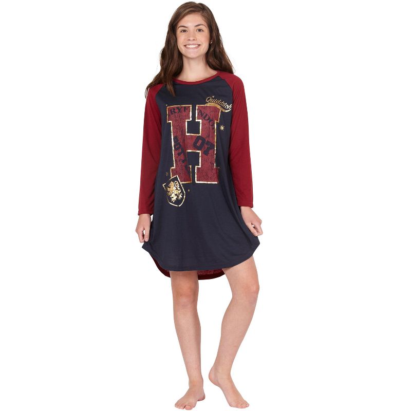 Harry Potter Nightgown Pajamas Girls Night Shirt Sleep Tee, 2 of 5