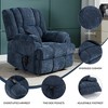 Chenille Dual Motor Power Lift Recliner Chair, 350 LBS Capacity, Infinite Position, Massage & Lumbar Heating, Electric Recliner with Remote Control - 2 of 4