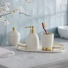 Roselli Trading Dubai 4 pc bathroom accessory set (brass trim) - 4 of 4