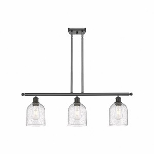 Bella - 3 Light Stem Hung Island In Industrial Style-10 Inches Tall and 36 Inches Wide - 1 of 1