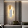 POWLIG Modern White Brown Wall Sconce - 5.7 Inch Dimmable LED Wall Light - 2 of 4