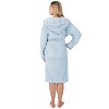 PAVILIA Women Robe with Hood, Fleece Plush Soft Long Hooded Robe, Fluffy Fuzzy Cozy Warm Bathrobe Shower Spa House - 2 of 4