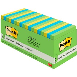 Post-it Pop Up Notes, 3 x 3 Inches, Floral Fantasy Colors, 18 Pads with 100 Sheets Each - 1 of 4