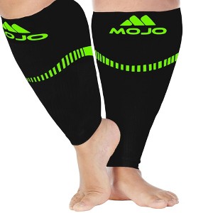 Mojo Compression Socks – Unisex Extra Wide Plus Size Compression Sleeve – 20-30mmHg Opaque – A604PS - 1 of 4