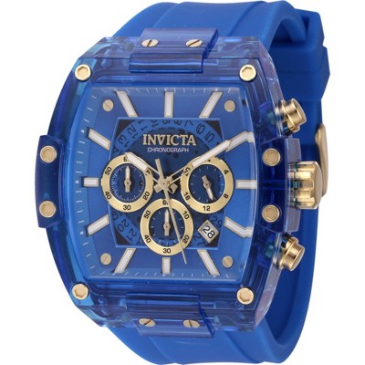 Invicta 44350 Men's S1 Rally Diablo Fixed Blue Bezel Strap Watch