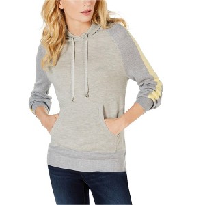 I.N.C International Concepts Womens Varsity Stripe Hoodie Sweatshirt, Grey, X-Large - 1 of 1