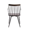 Set of 2 Preston Dining Chairs Black/Dark Walnut - LumiSource: Farmhouse Style, Wood Frame, Armrests, 250lb Capacity - 4 of 4
