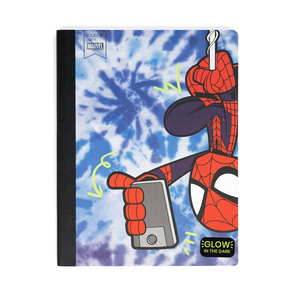 Marvel Spider-Mane Yoobi Composition Book College Ruled Blue Selfie