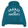 NHL San Jose Sharks Girls' Long Sleeve Hooded Sweatshirt - 2 of 3
